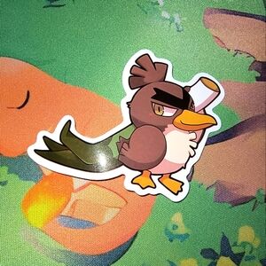 Pokemon Brown and Green Bird Character